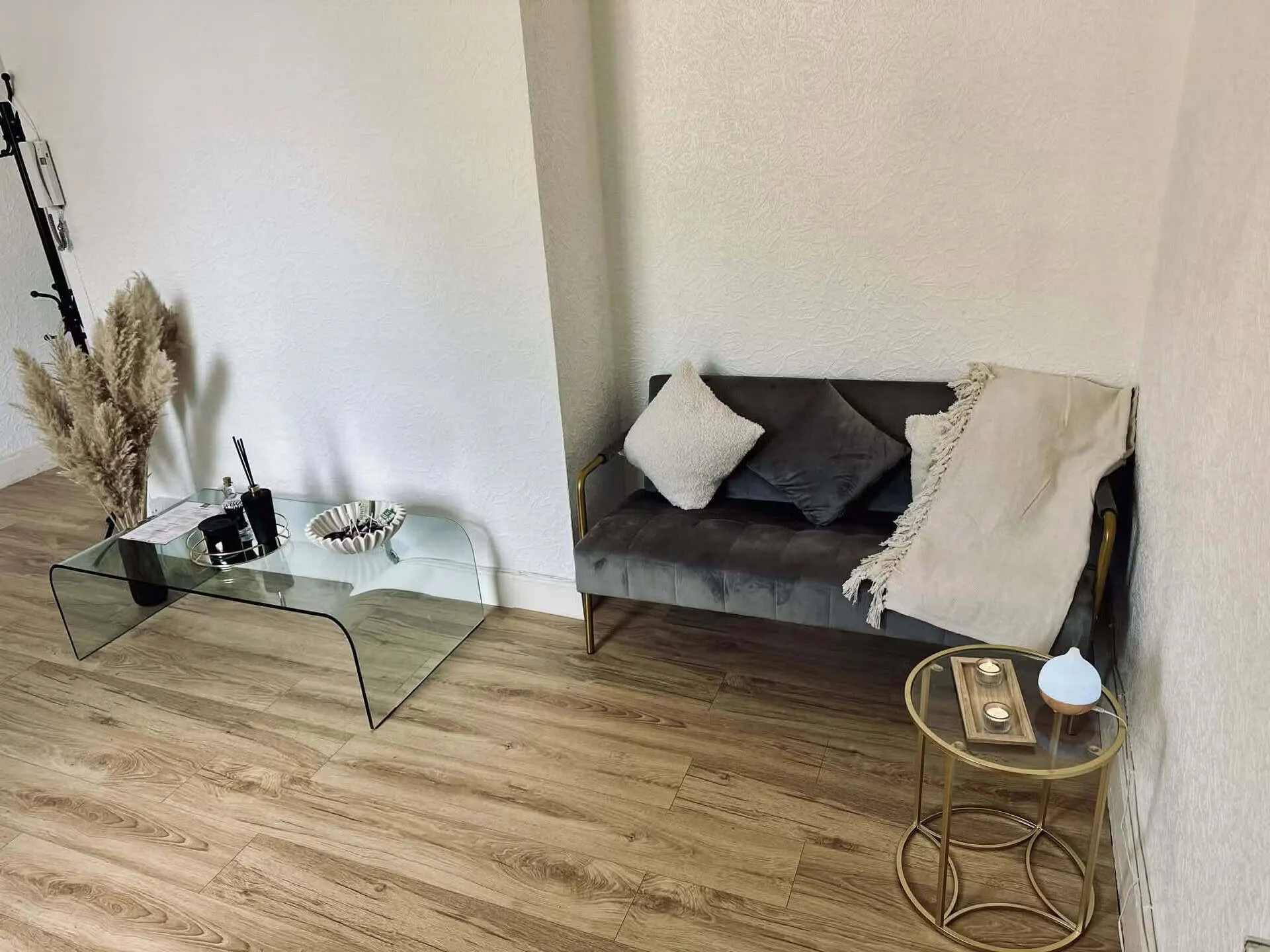 Relaxation corner in the Roma Sports Therapy studio