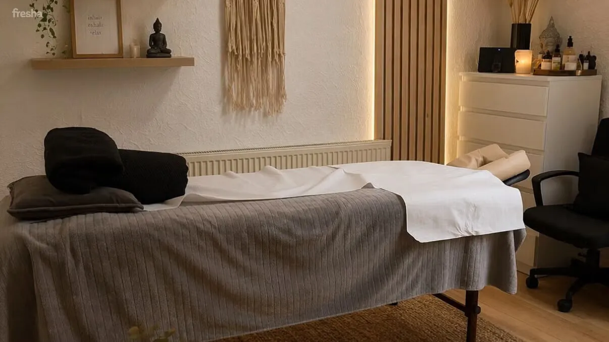 Massage oils and treatment products used at Roma Sports Therapy